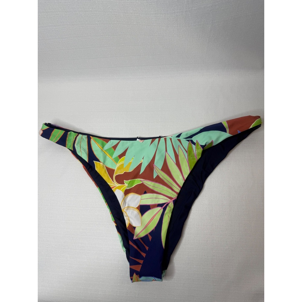 Citrus Reversible Tropical Floral Bikini Bottoms Multi Color XL CT2BA91 NEW